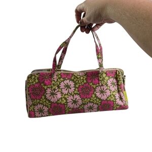 Amy Butler fabric floral barrel small purse new